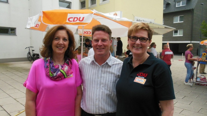 Zu Gast aus Brühl: Die Vorsitzende des CDU Stadtverbandes Eva-Maria Reiwer